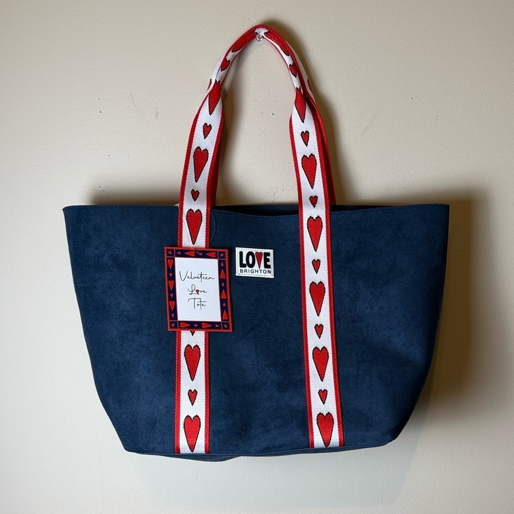 BRIGHTON VELVETEEN LOVE TOTE